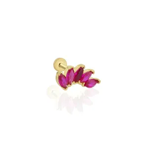 RUBY MARQUISE PIERCING