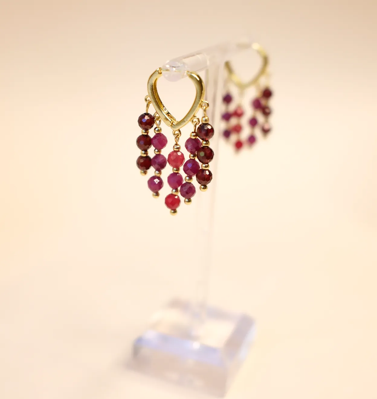 Ruby Trilogy Earrings