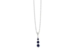 Sapphire And Diamond Pendant
