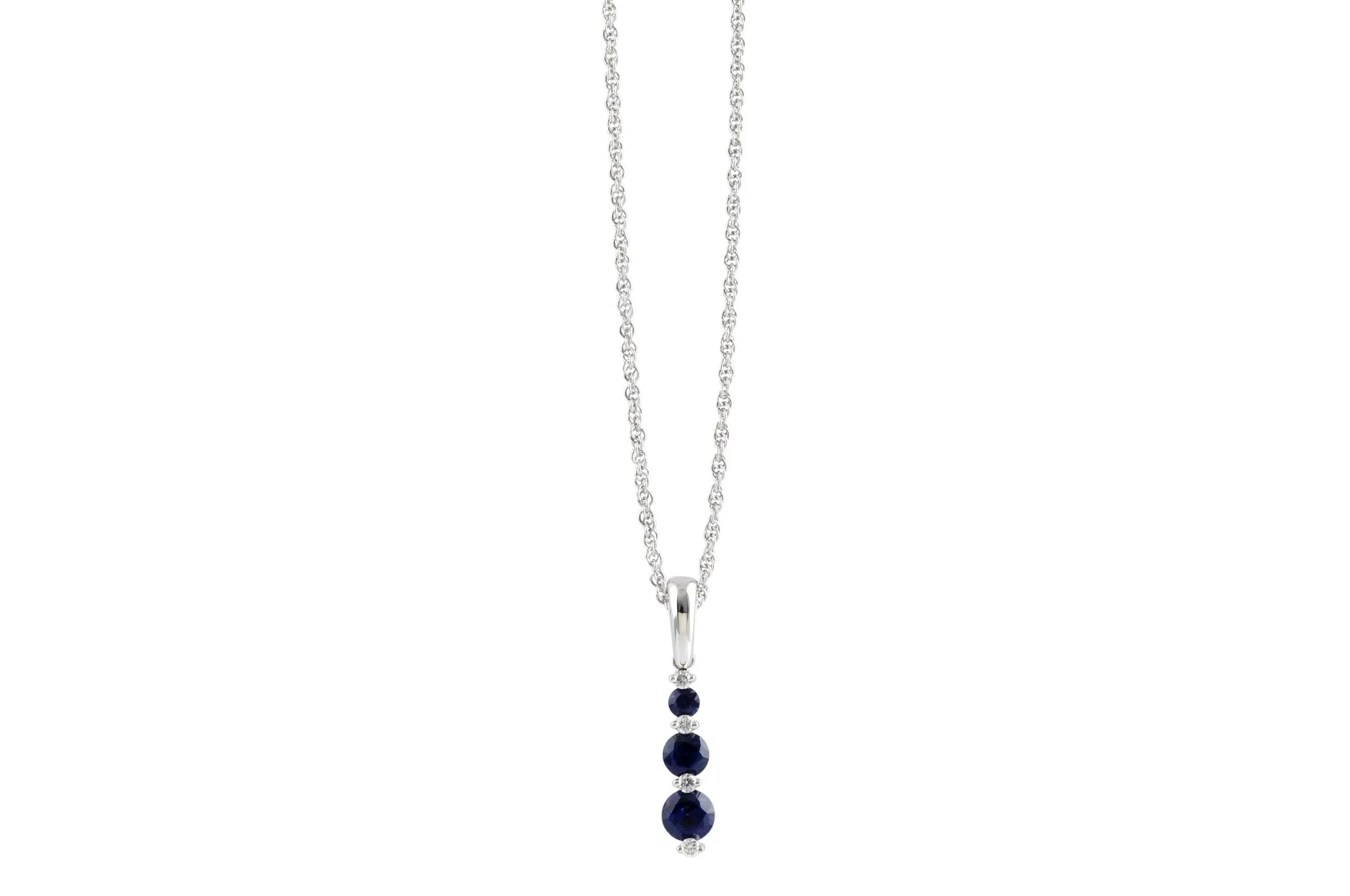 Sapphire And Diamond Pendant