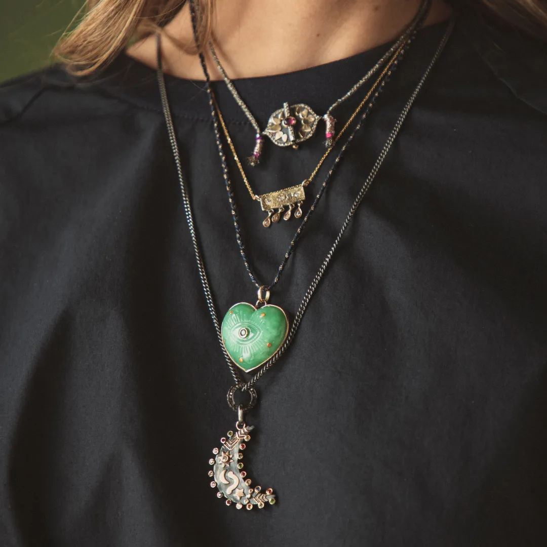 Sapphire Moon Pendant