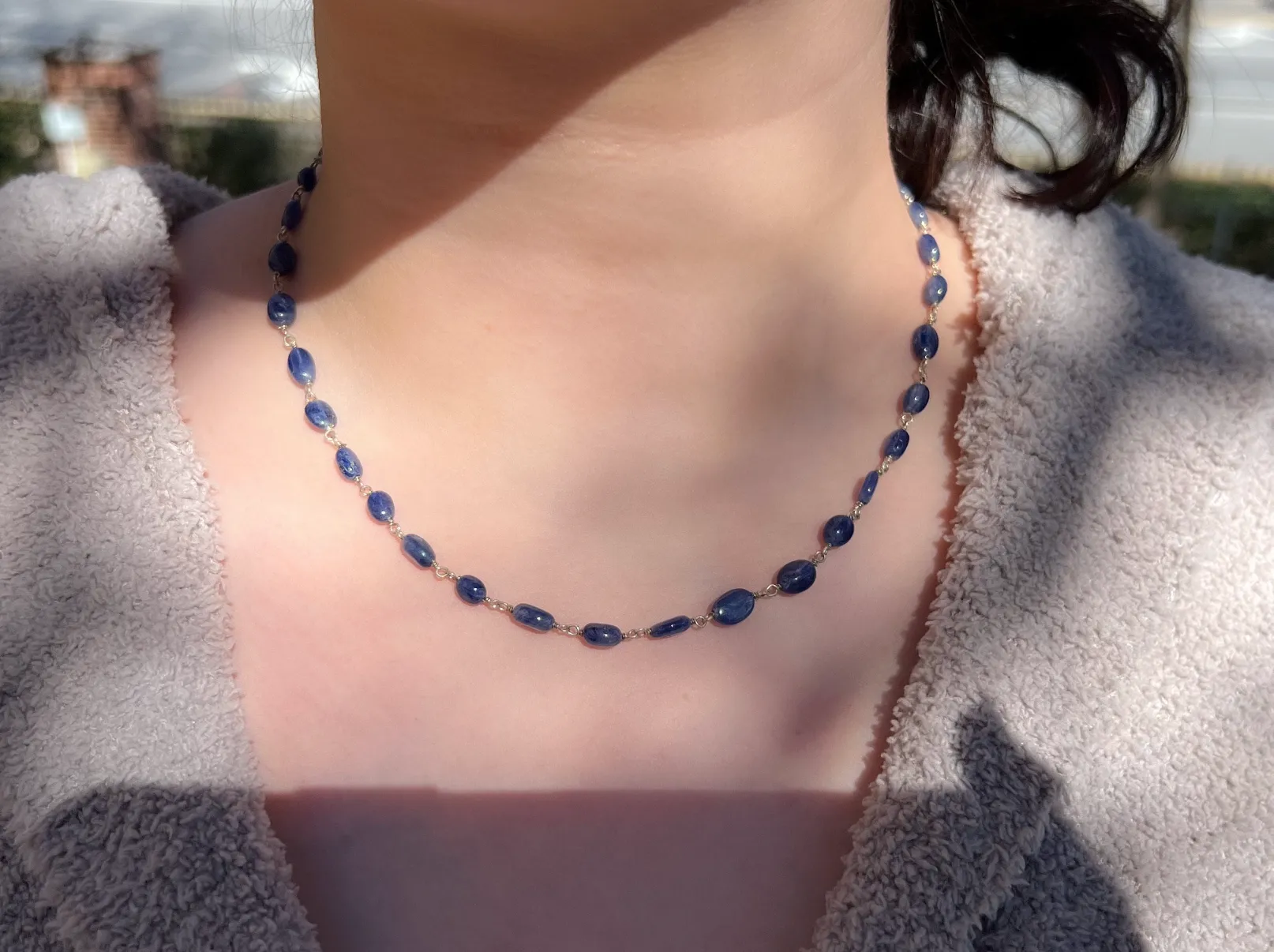 Sapphire Ovals Necklace