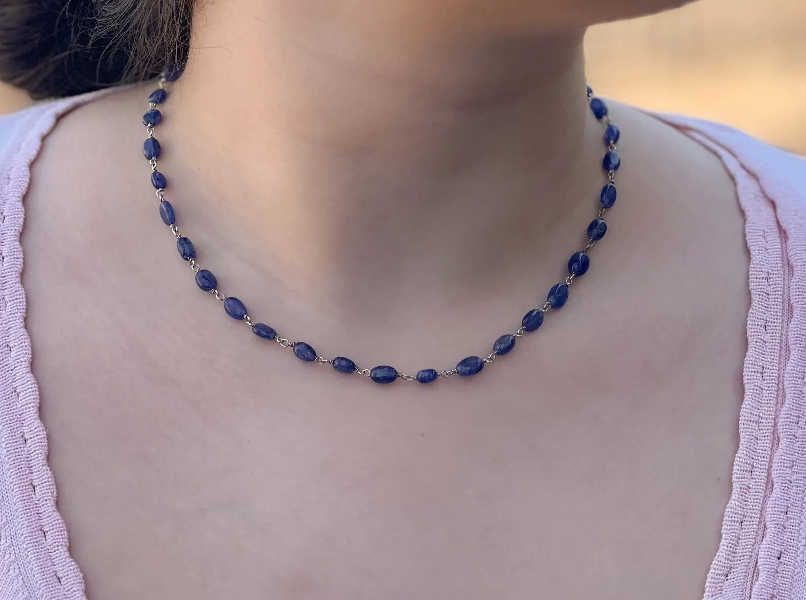 Sapphire Ovals Necklace