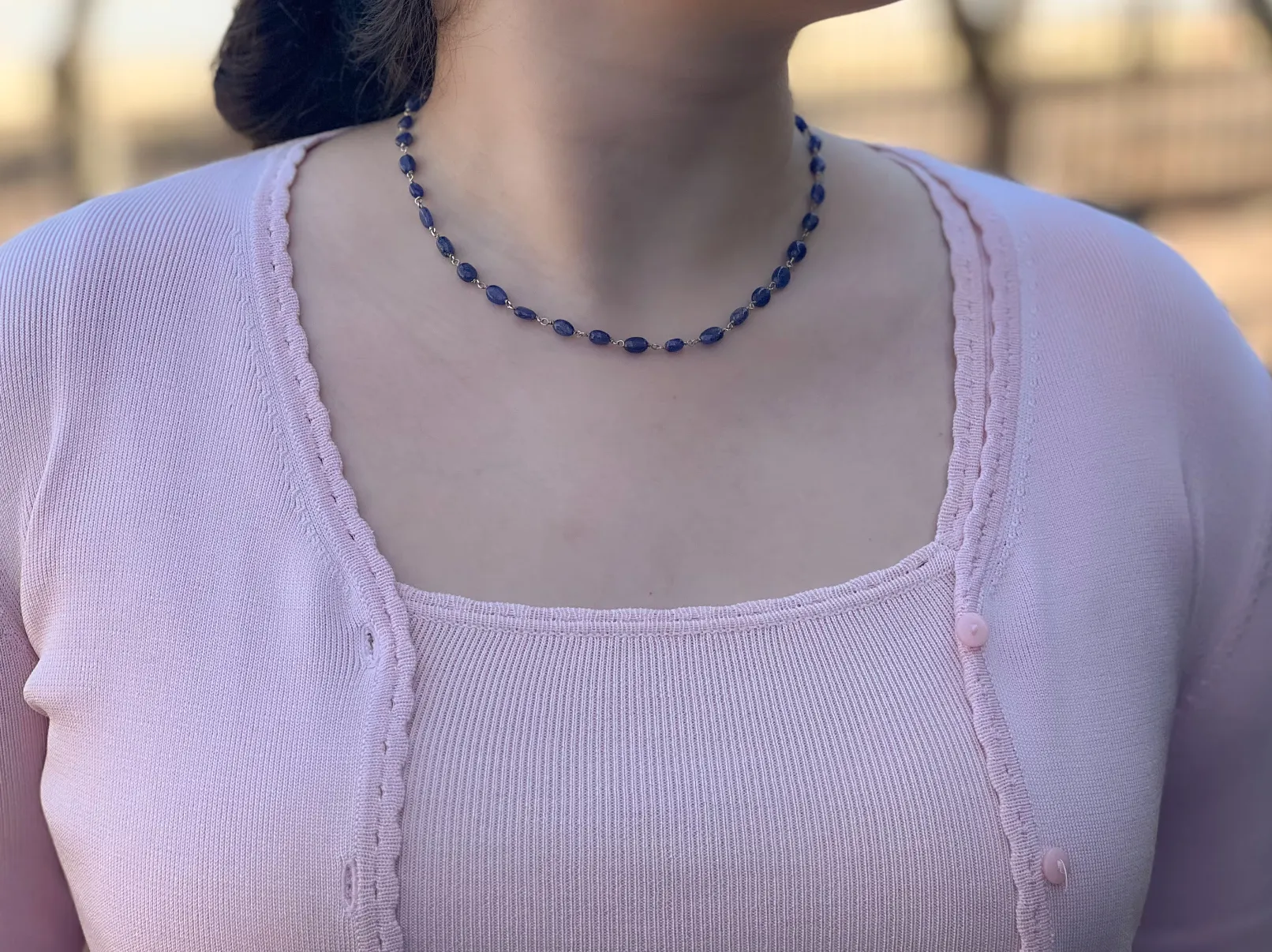 Sapphire Ovals Necklace