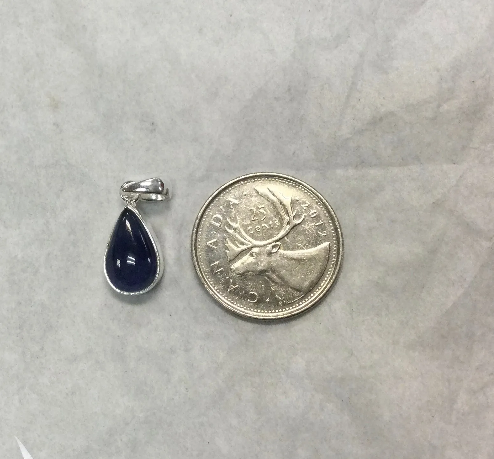 Sapphire Teardrop Pendant