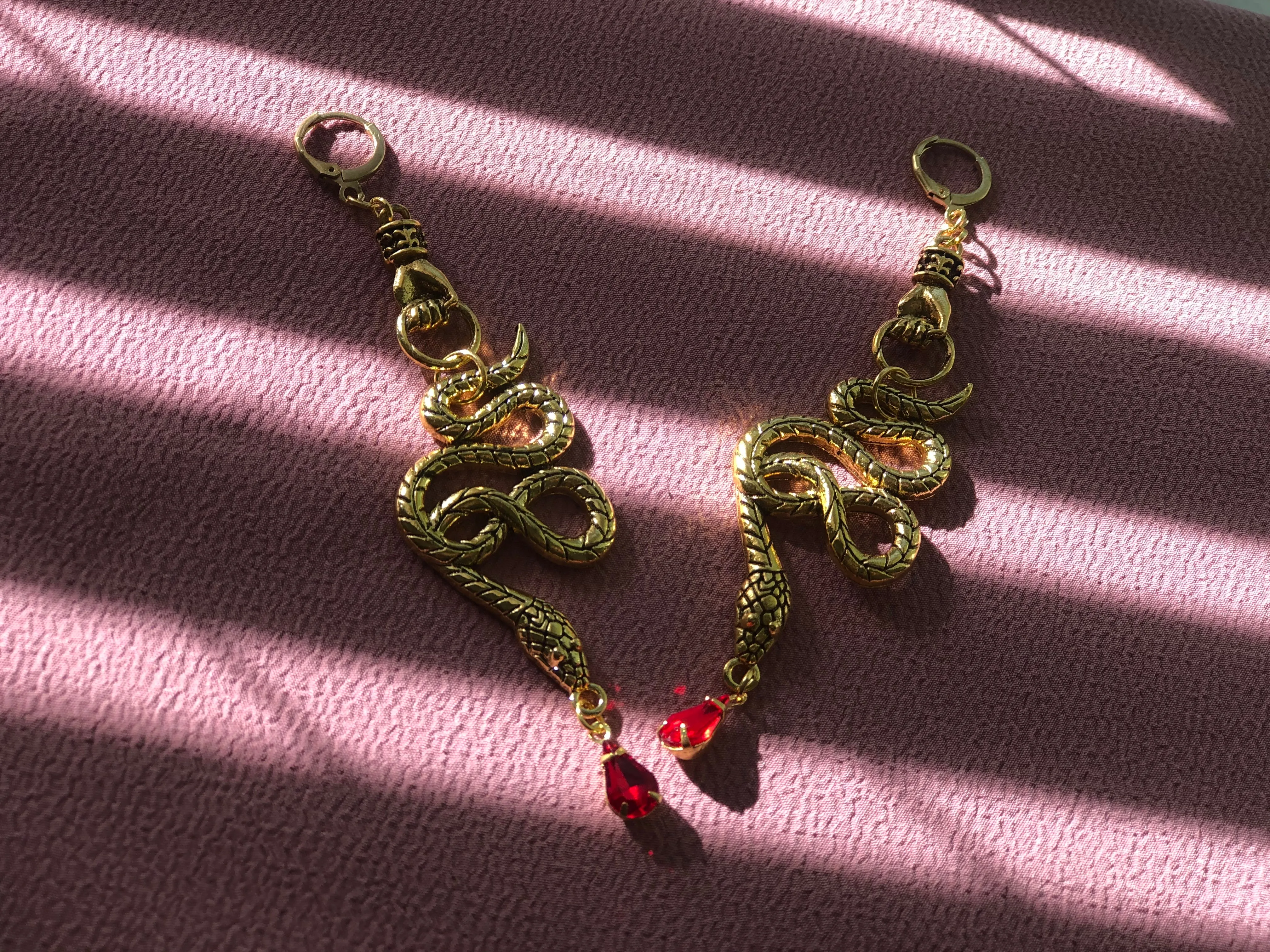 Serpent & Hand Earrings