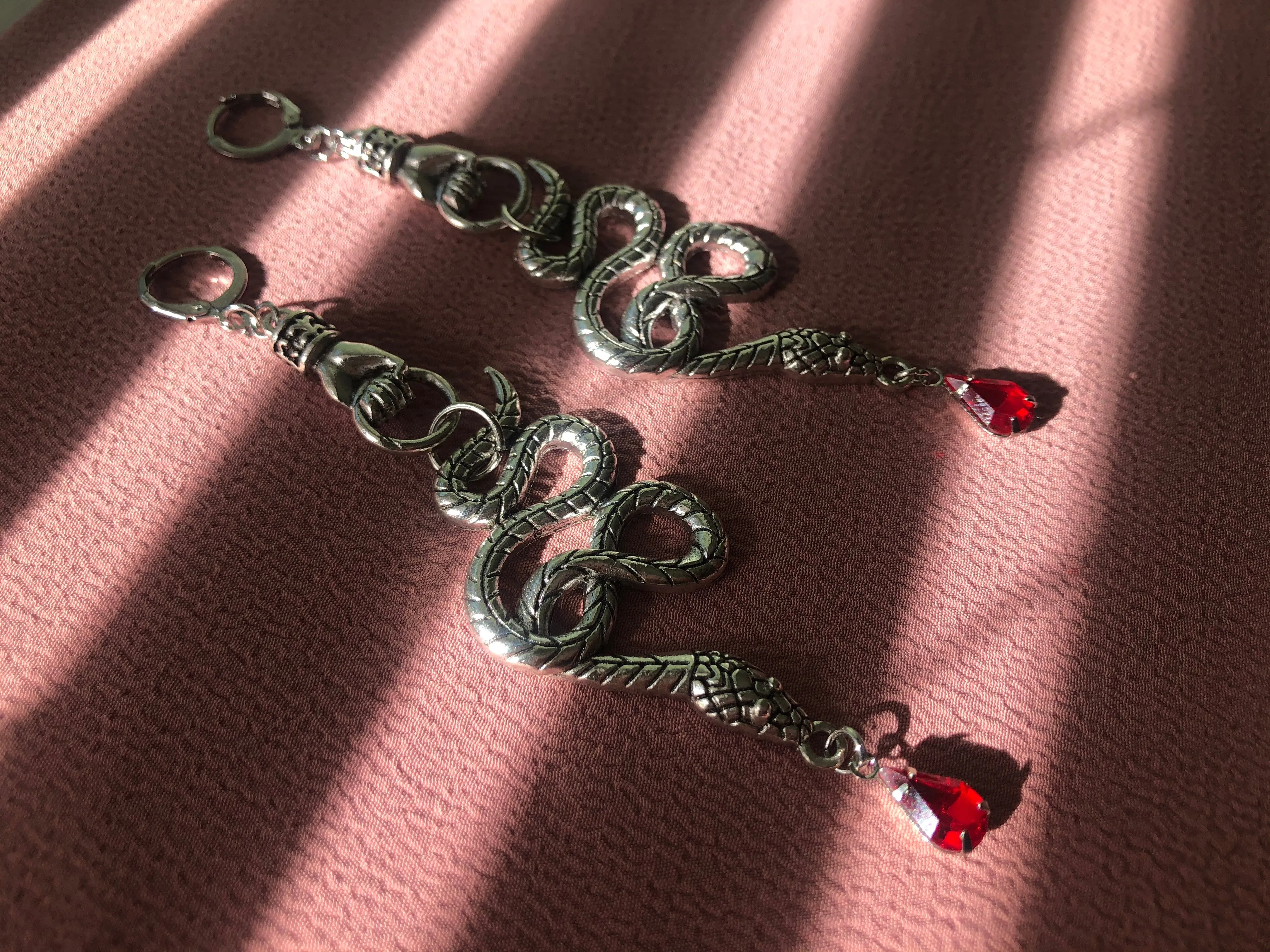 Serpent & Hand Earrings