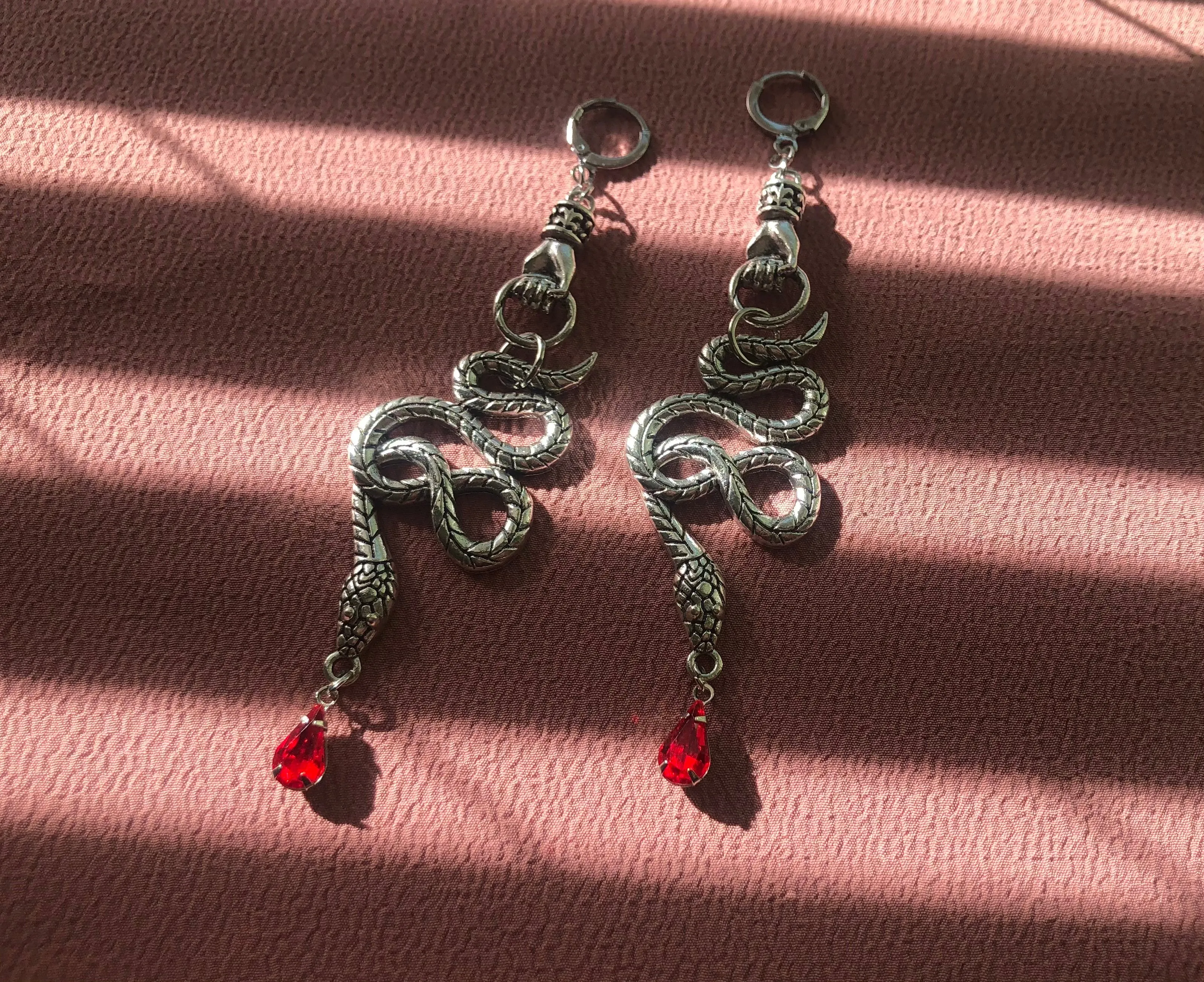 Serpent & Hand Earrings