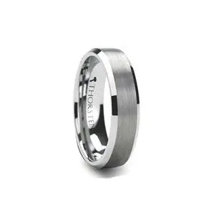 Sheffield Beveled Tungsten Band