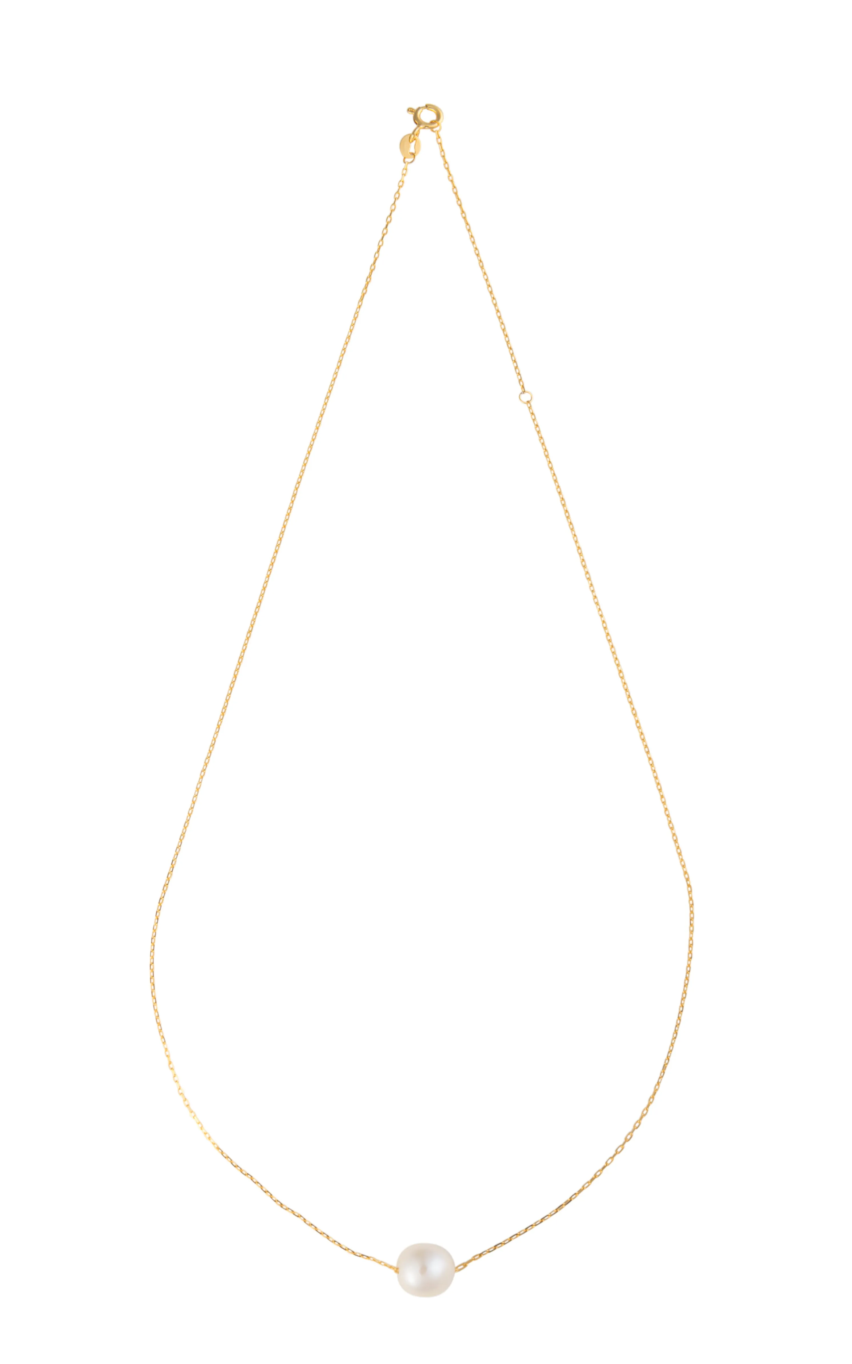 Signature floating pearl necklace- Sterling