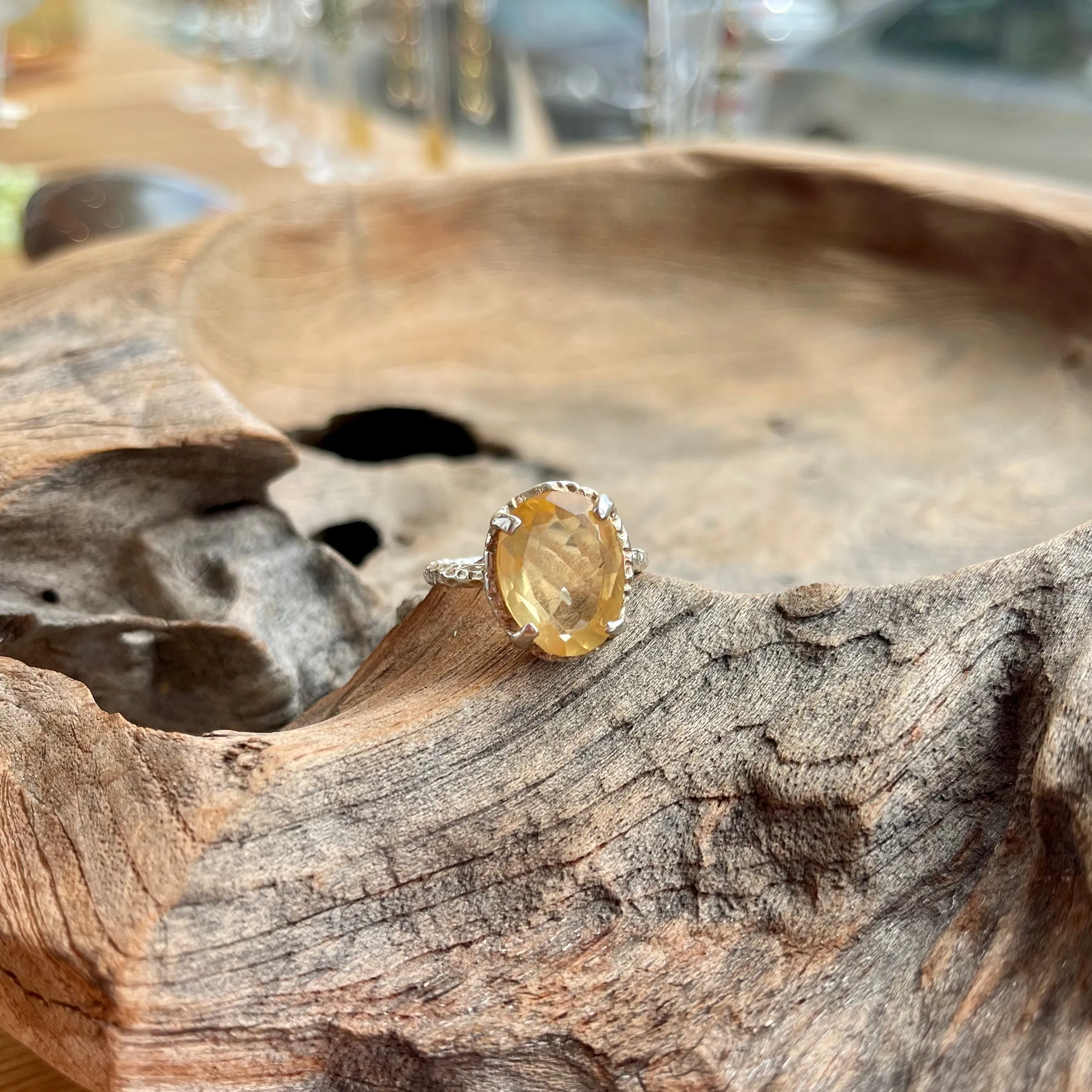 Silver - Citrine Ring Silver