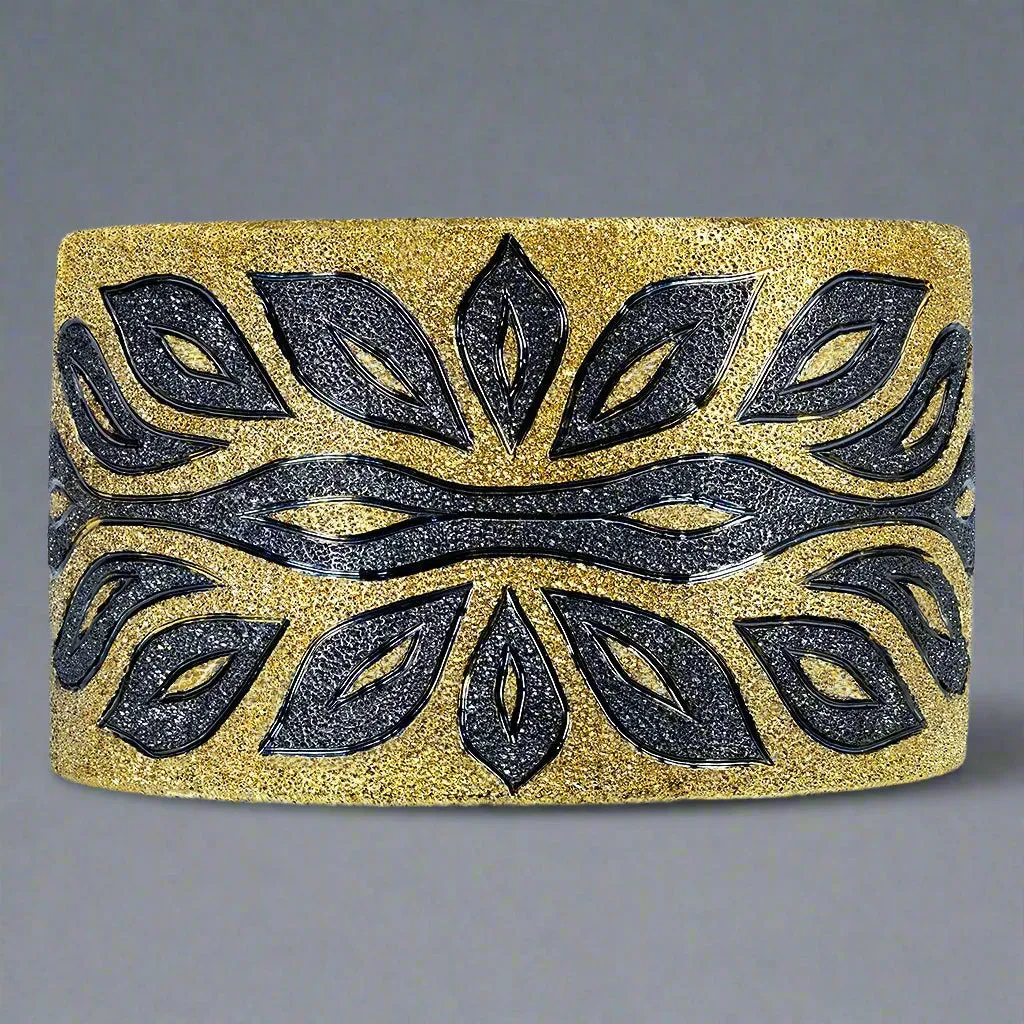 Silver Coronaria Cuff Bracelet