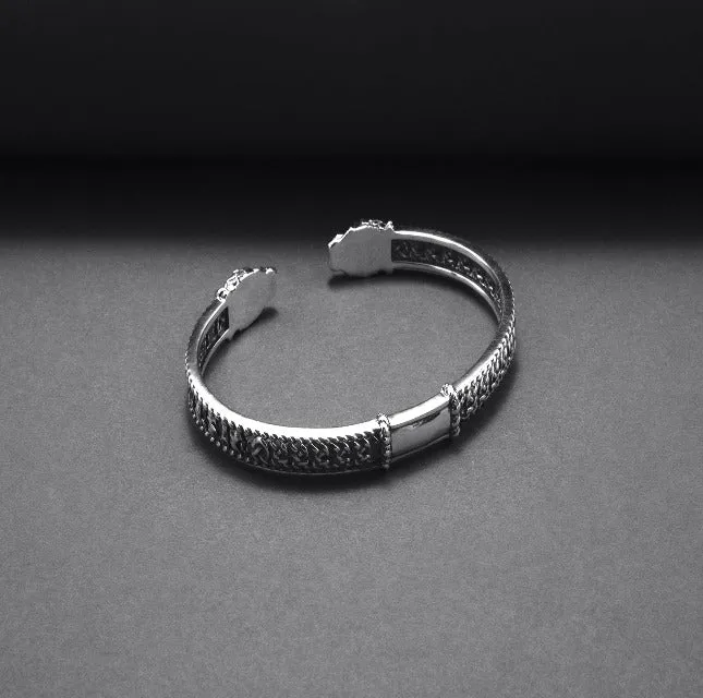 Silver Viking Jormungandr Bracelet