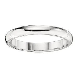 Simple Gold Band - 3MM Low Domed