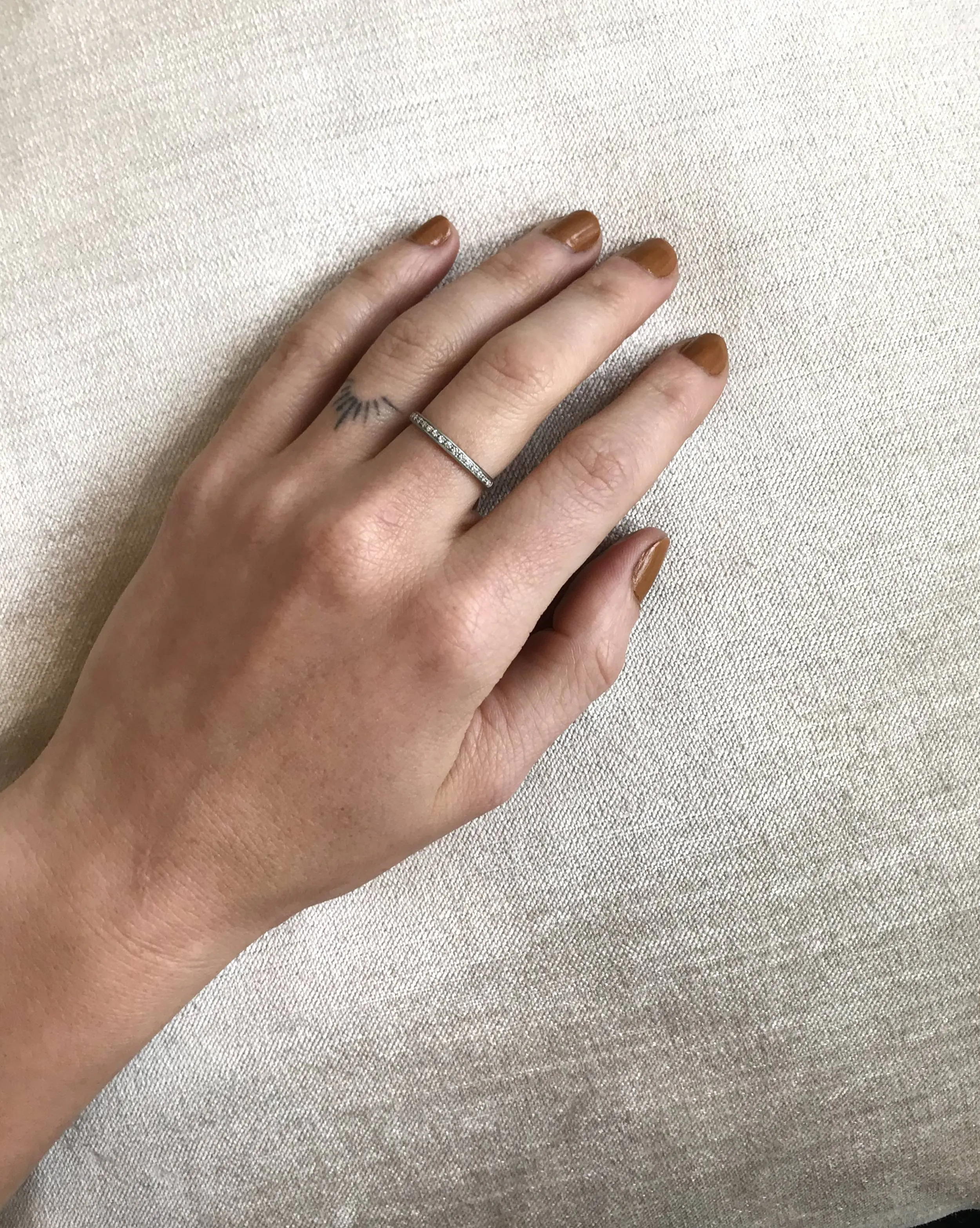 Single Row Pave Band