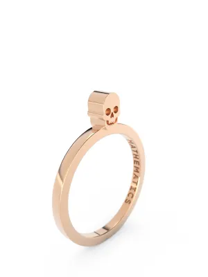 SKULL RING 14k ROSE GOLD