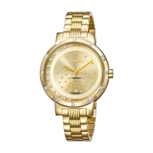 Smalto Ladies Watch Ip Gold Ss Case And Bracelet With Diamond