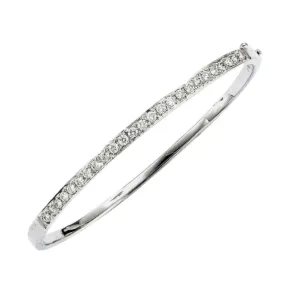 Stackable 1CTTW Diamond Bangle Bracelet