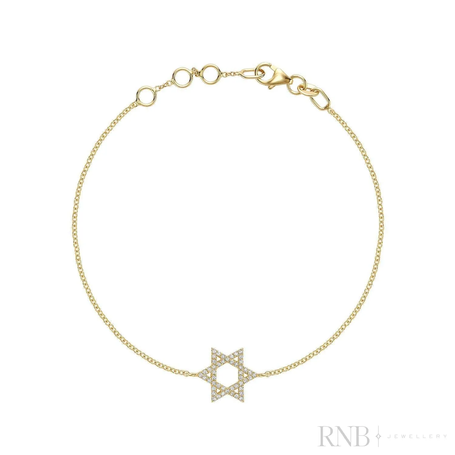 Star of David Diamond Bracelet