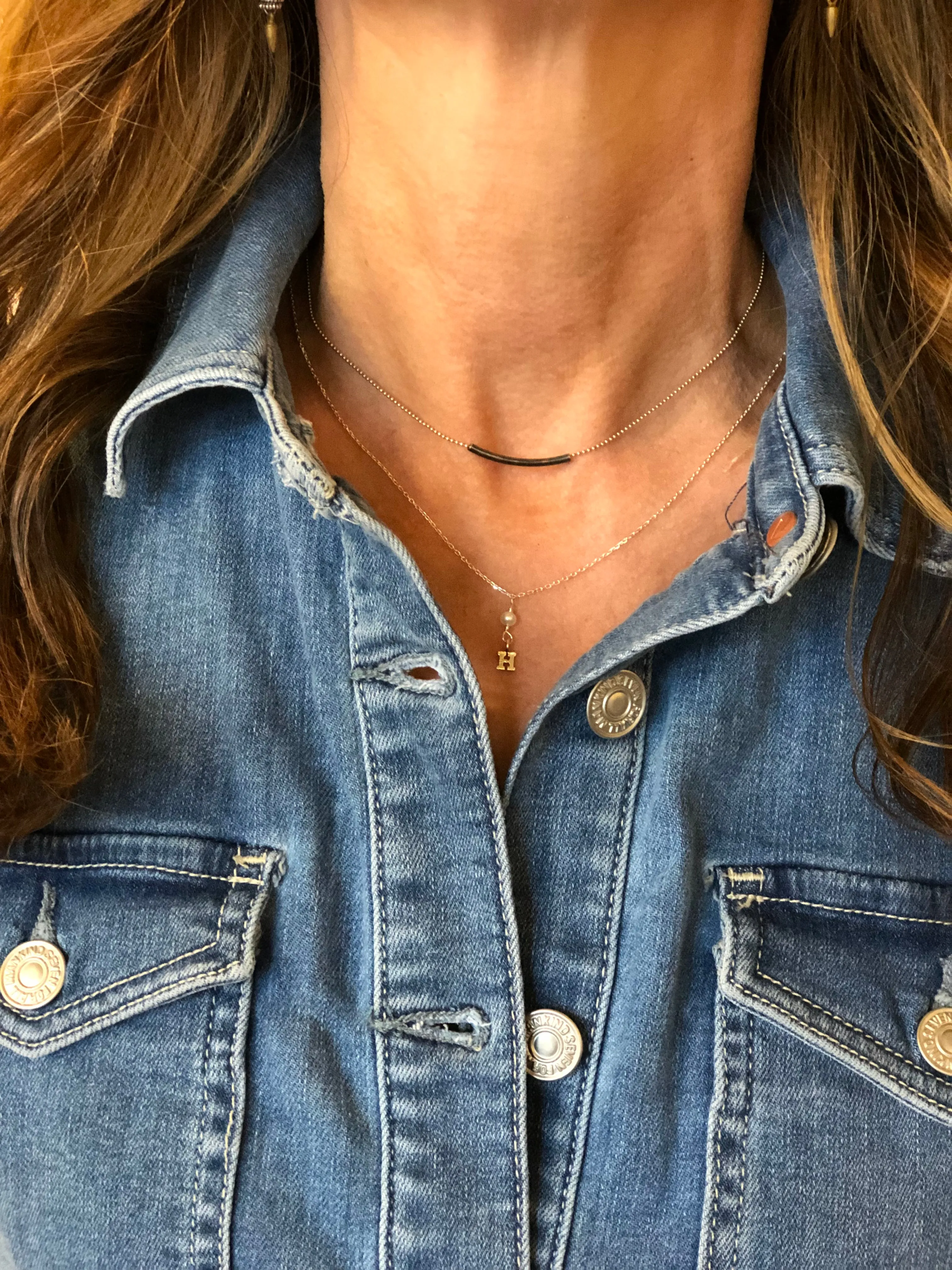 Sterling Crystal/Charm Necklace