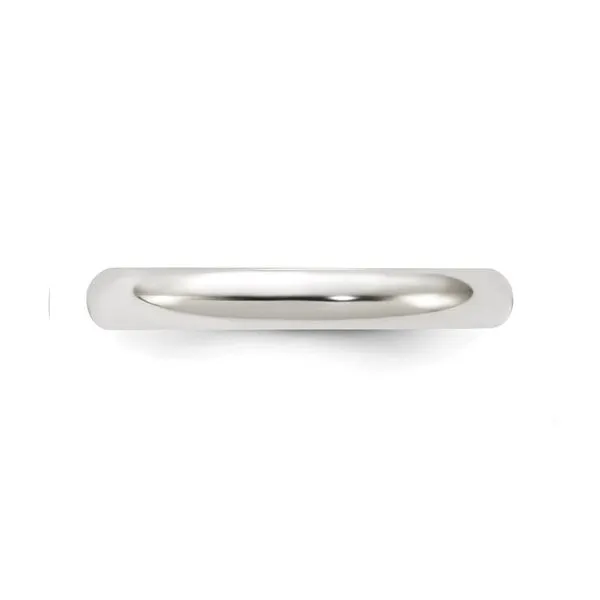 Sterling Silver (3mm) Dome Band (Size 4 - 12) 11.5