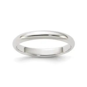 Sterling Silver (3mm) Dome Band (Size 4 - 12) 11.5