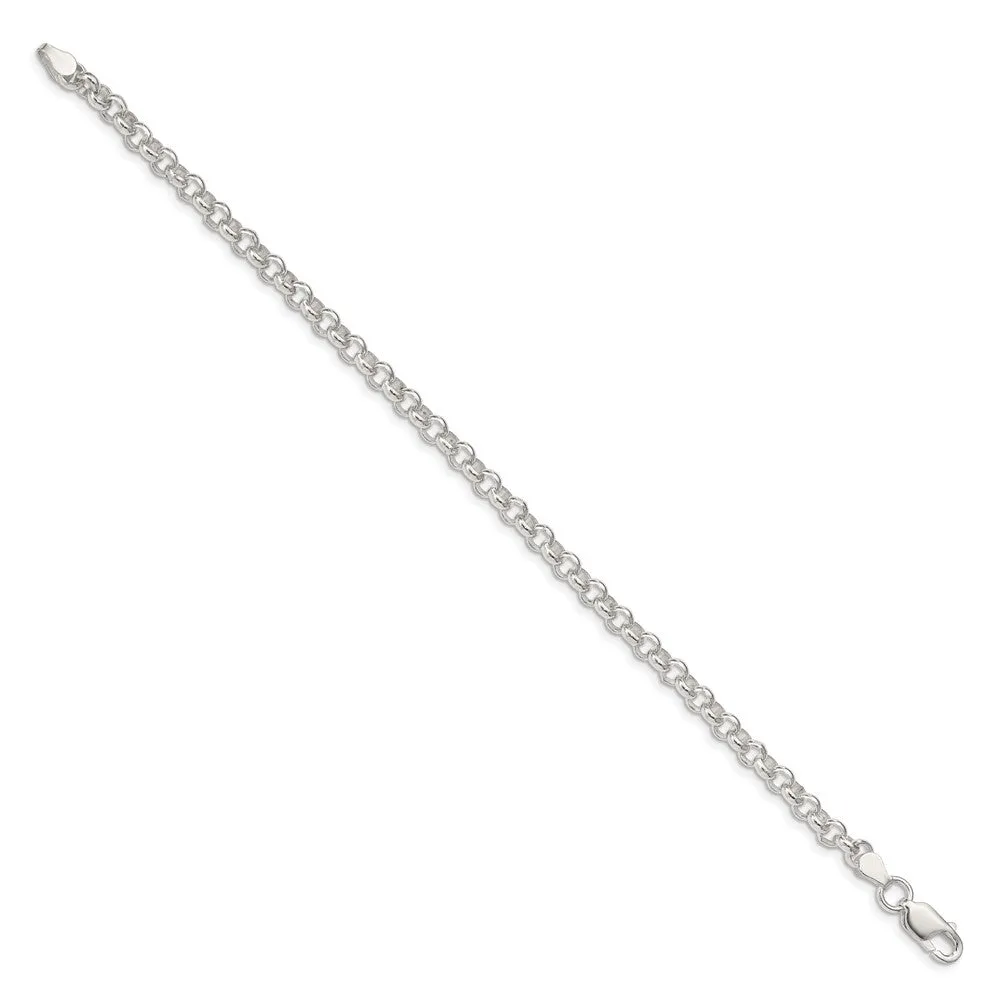 Sterling Silver 4.75mm Rolo Bracelet