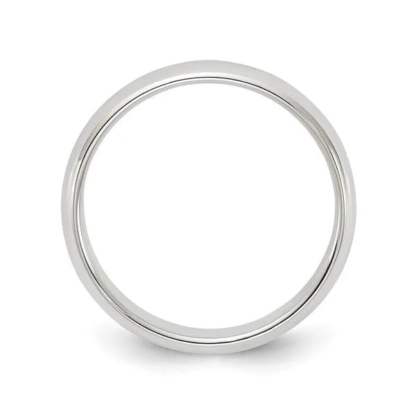 Sterling Silver (4mm) Dome Band (Size 4 - 12)