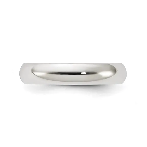Sterling Silver (4mm) Dome Band (Size 4 - 12)