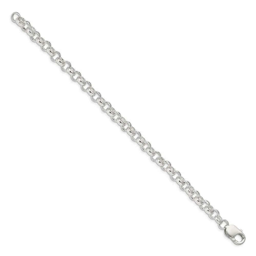 Sterling Silver 6.75mm Rolo Chain