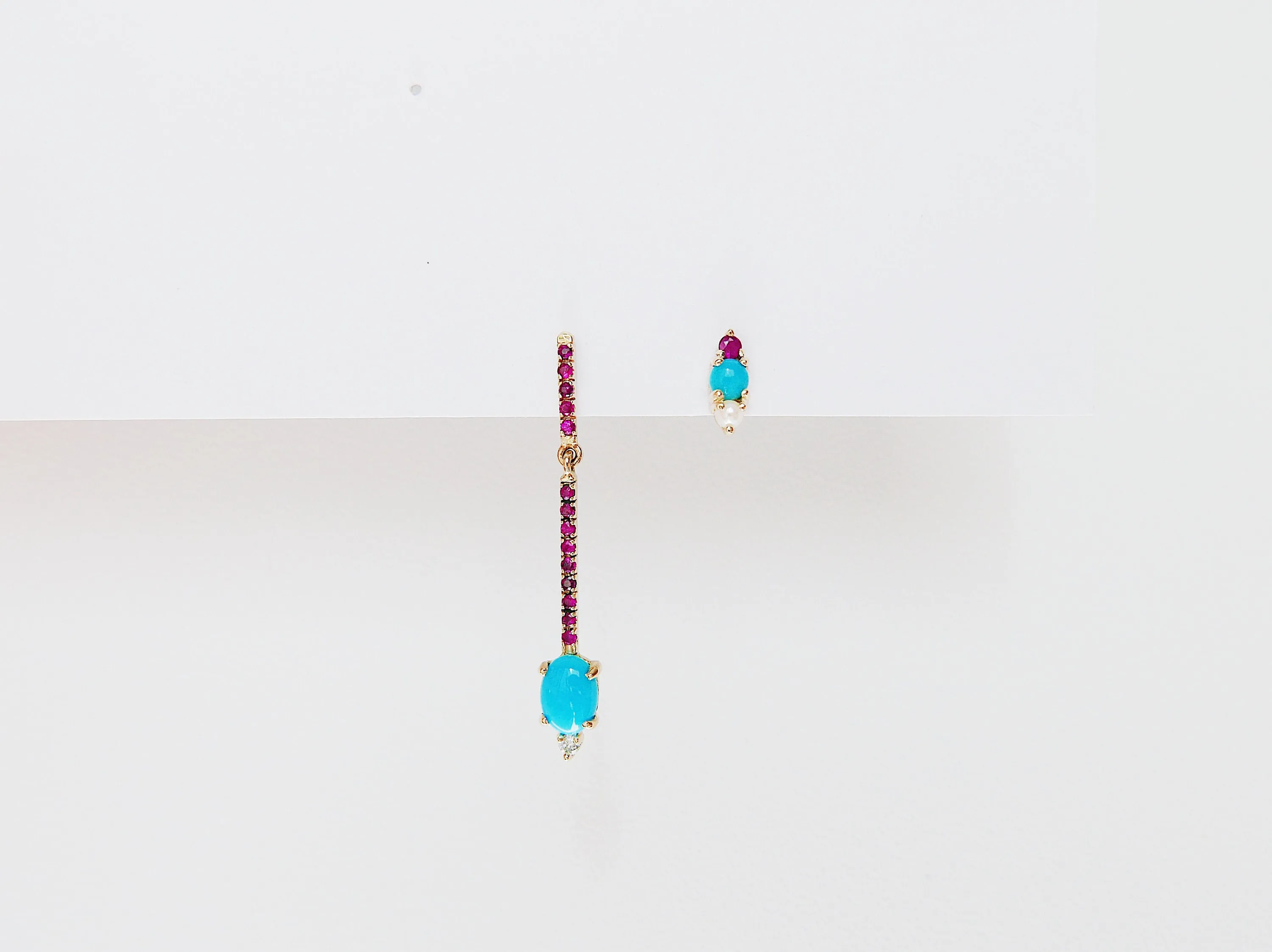 Sticks and Stones Oval Duo Earring