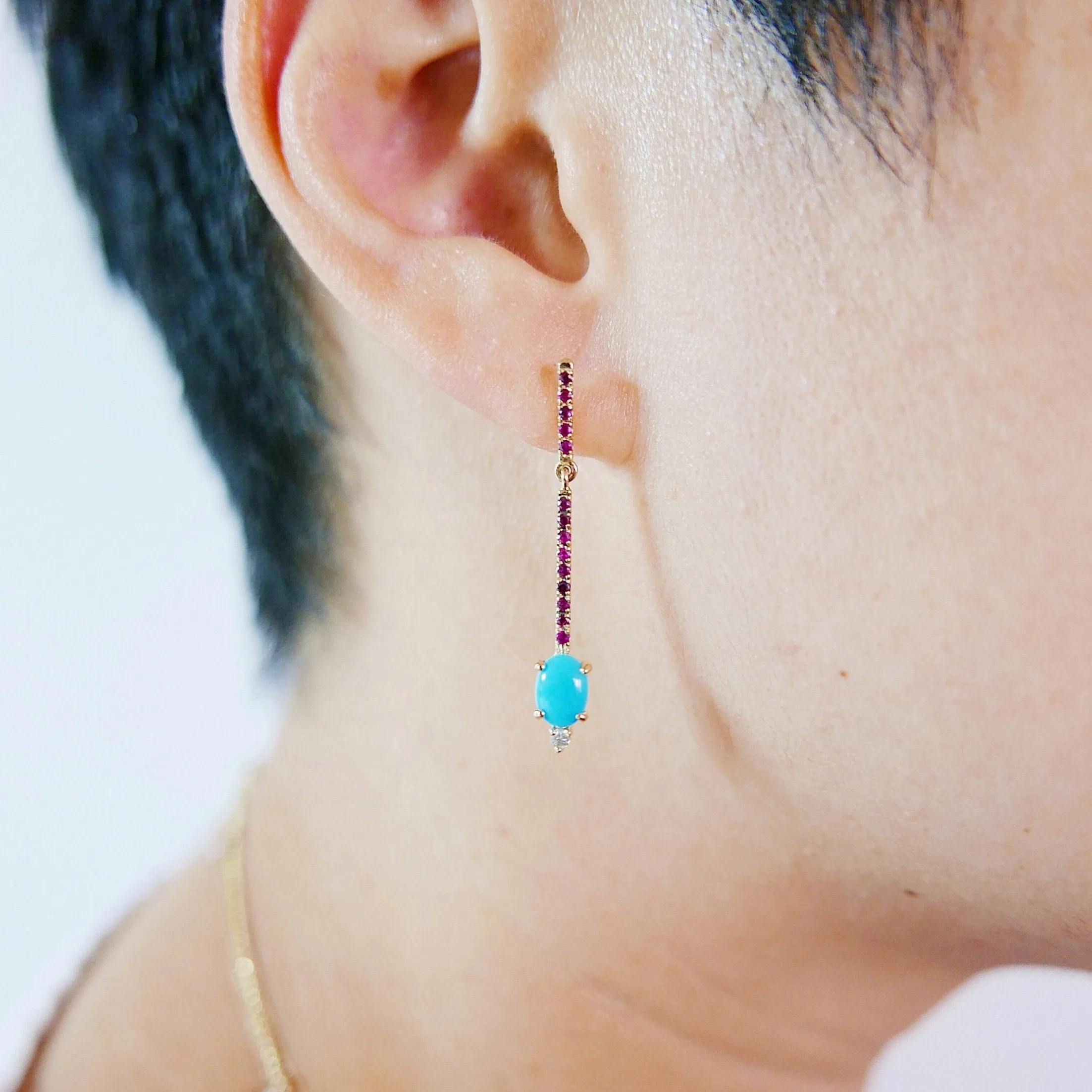 Sticks and Stones Oval Duo Earring