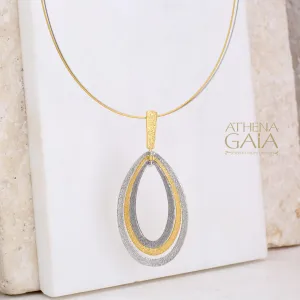 Stilvi Drop Triple Loop Necklace