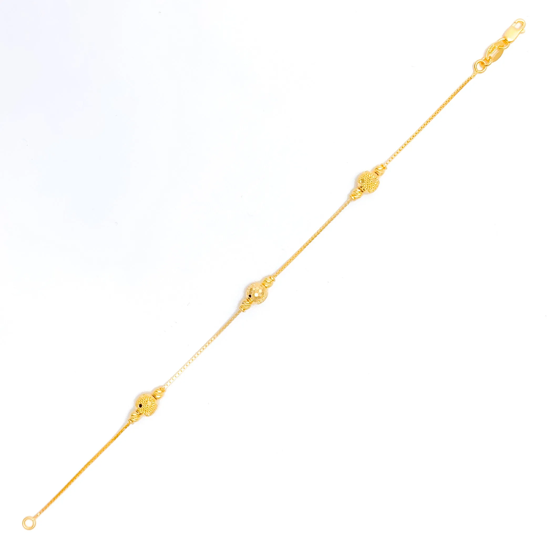 Stylish Slender 22k Gold Bracelet