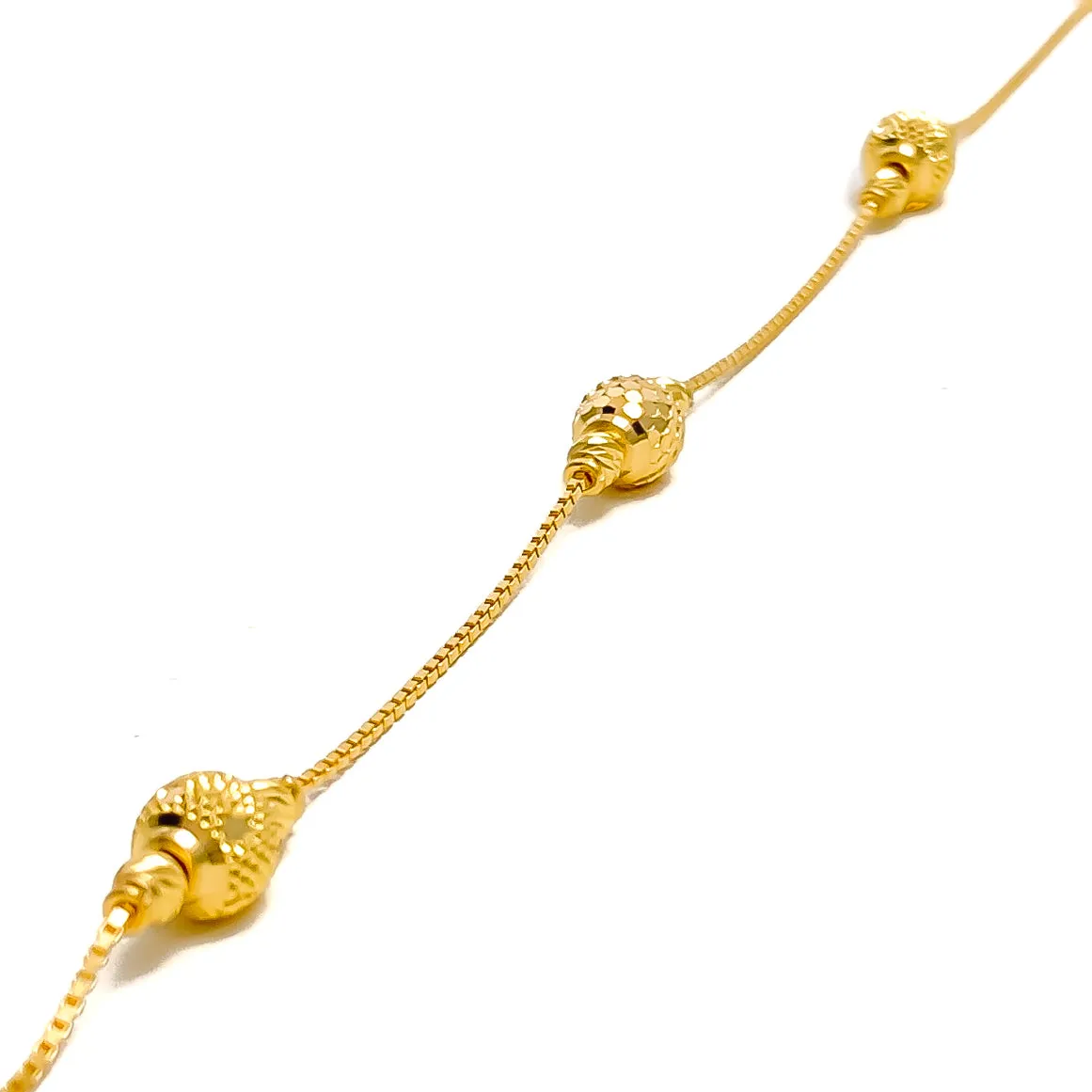 Stylish Slender 22k Gold Bracelet