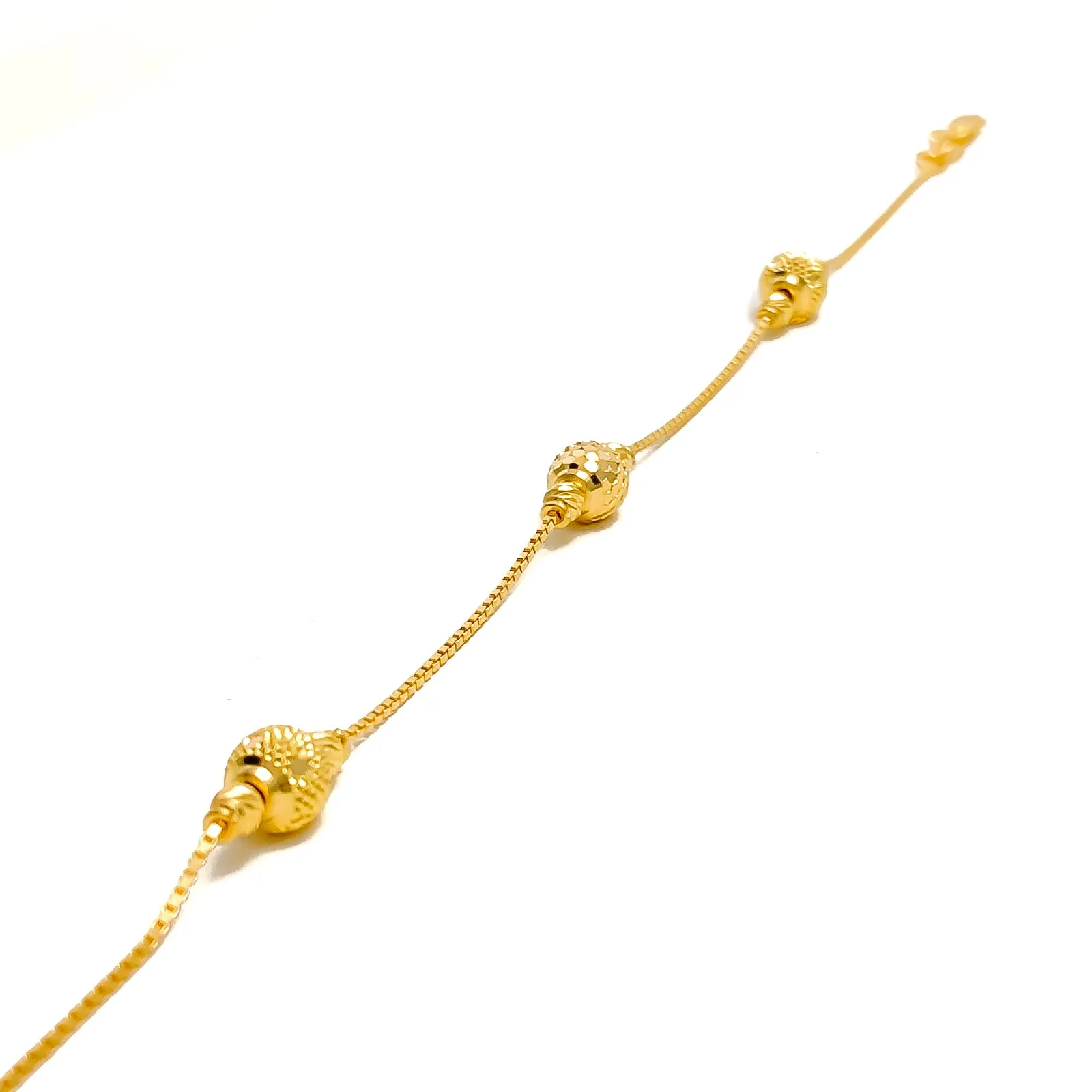 Stylish Slender 22k Gold Bracelet