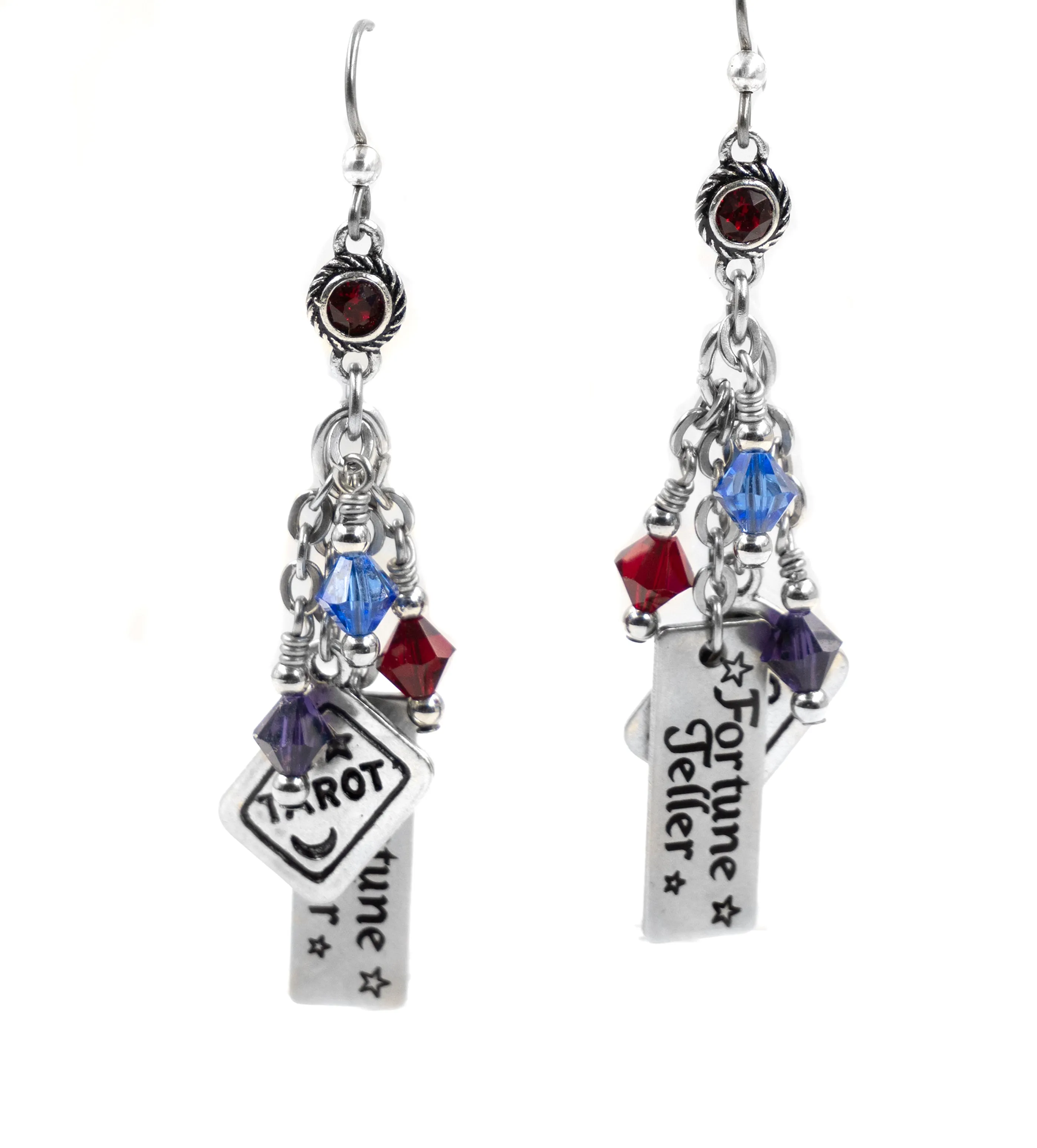 Tarot Card and Fortune Teller Earrings