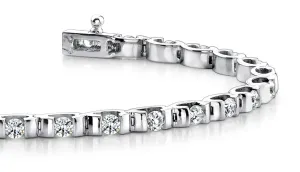 Tension Set Diamond Bracelet with 3.05 ct.(finished) 2.5mm