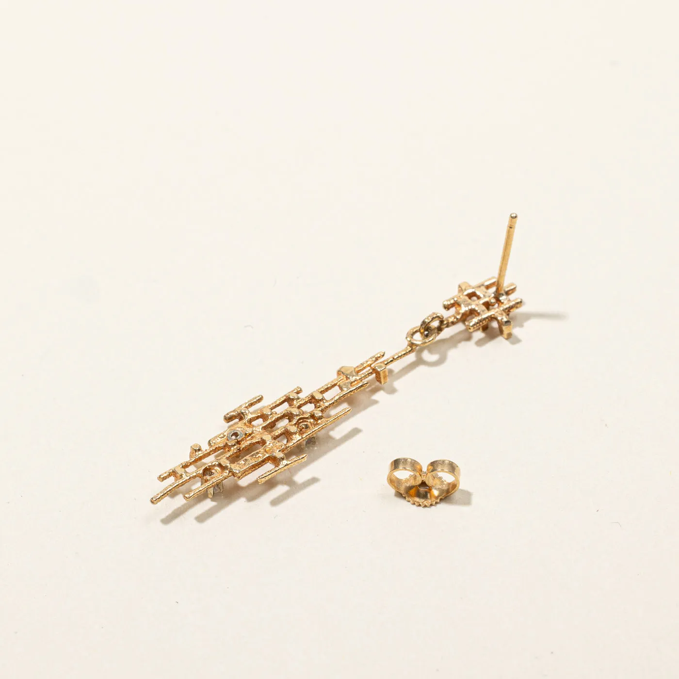 Textured Diamond Earrings | 0.06ctw |