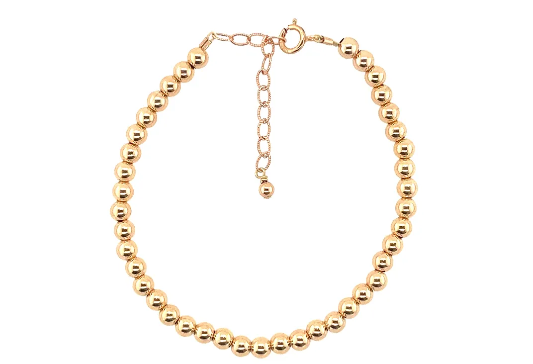 THE ORIGINAL | 14K Gold Filled Classic Ball Beads Bracelet