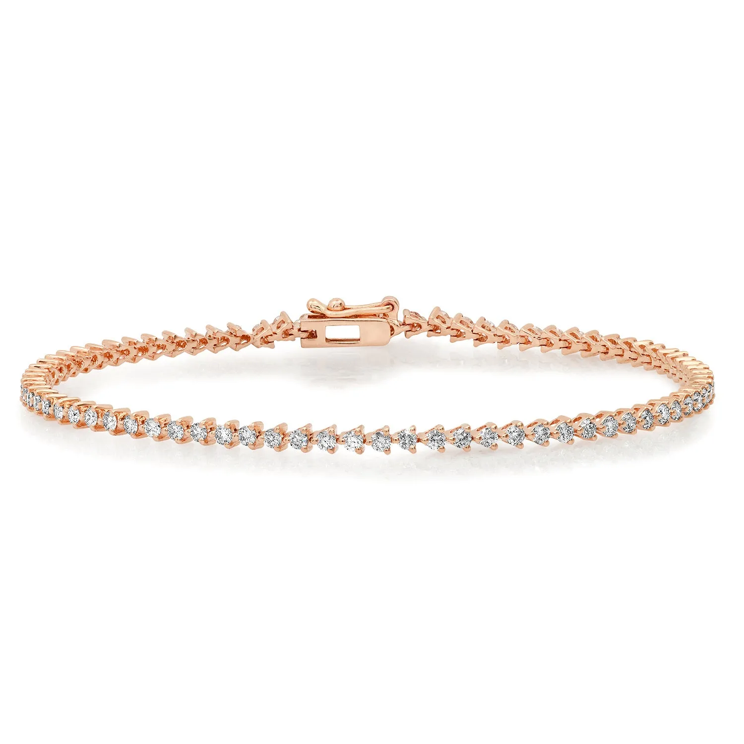 The Perfect Three Prong Diamond Tennis Bracelet