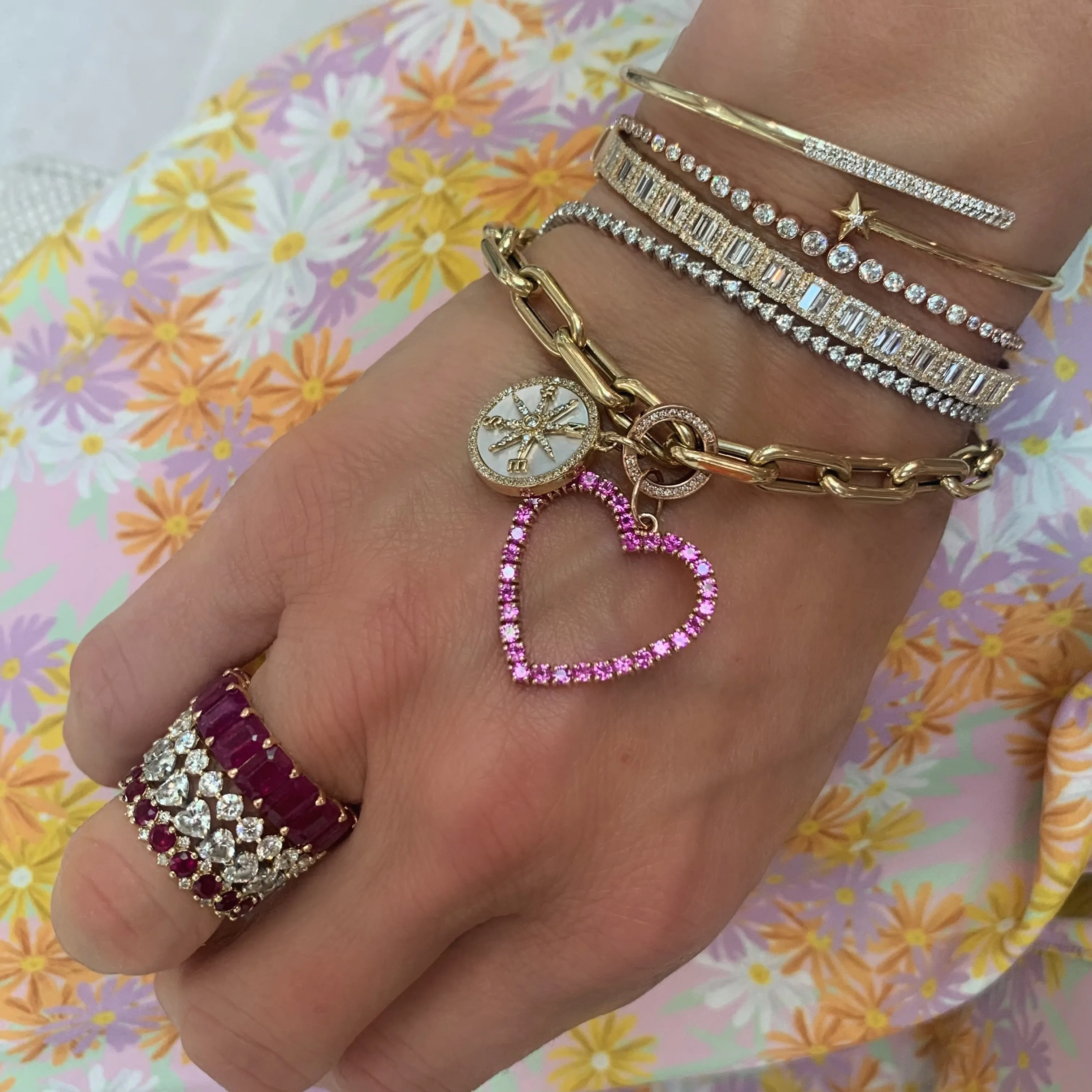 The Perfect Three Prong Diamond Tennis Bracelet