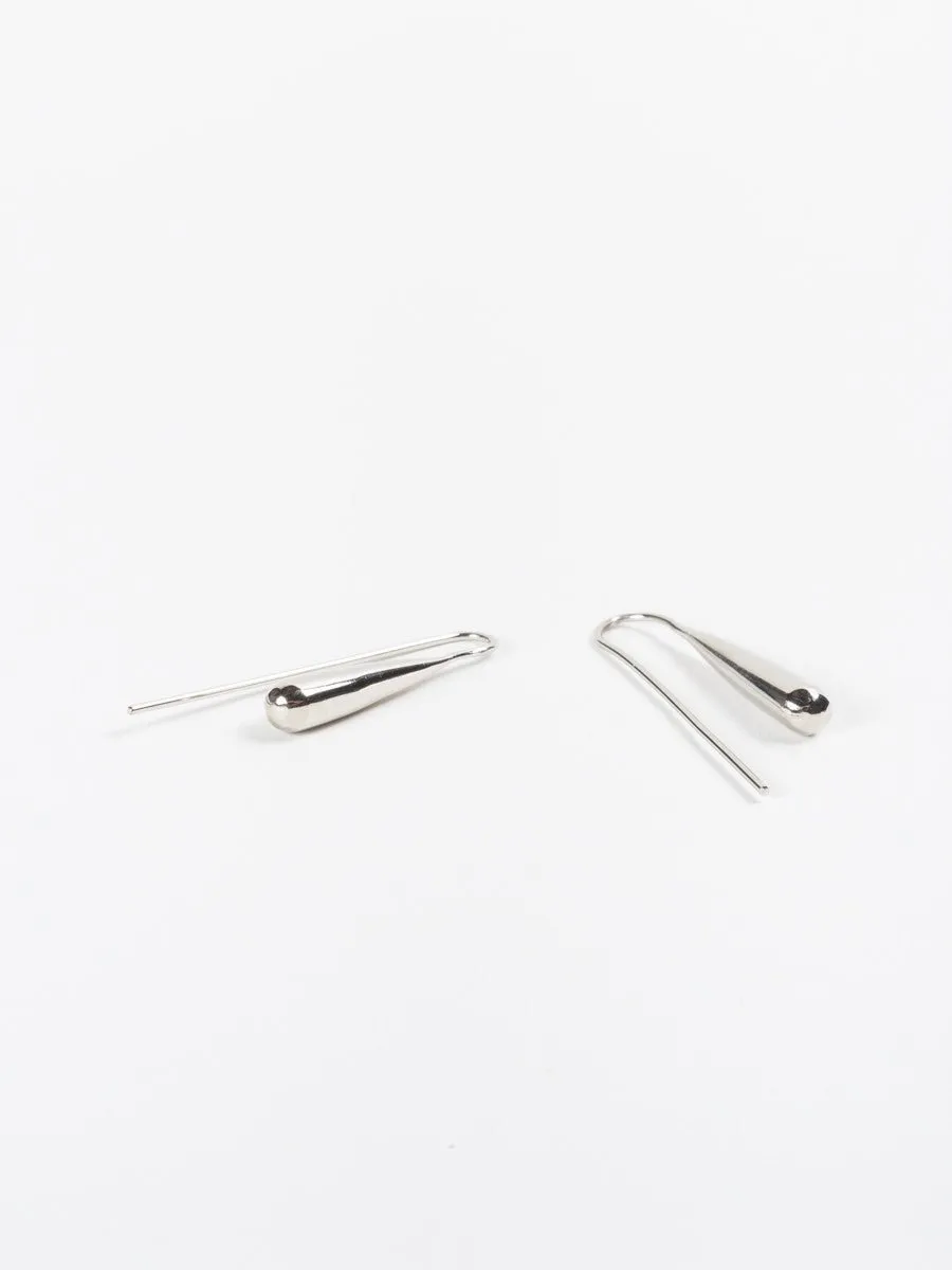 threader earrings - silver