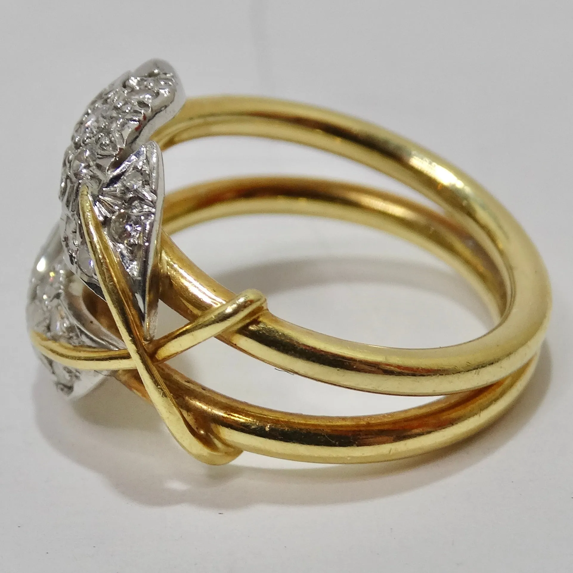 Tiffany & Co Schlumberger 18K Gold Diamond Ring