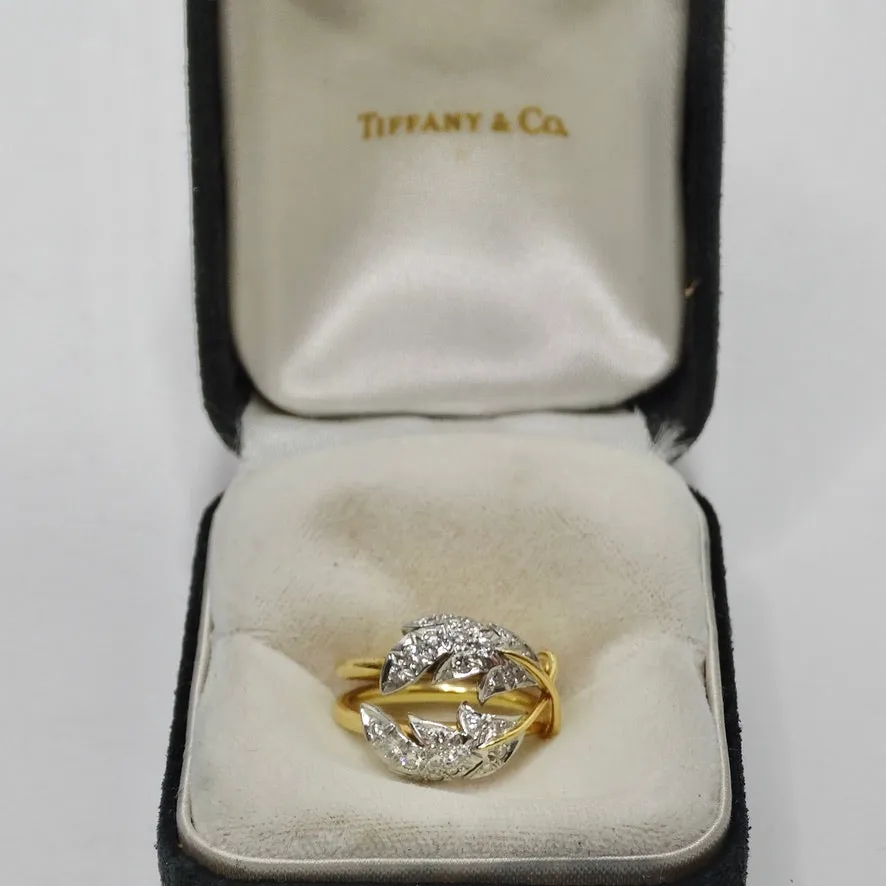 Tiffany & Co Schlumberger 18K Gold Diamond Ring