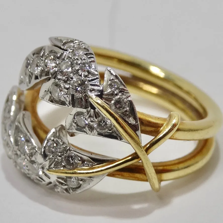 Tiffany & Co Schlumberger 18K Gold Diamond Ring
