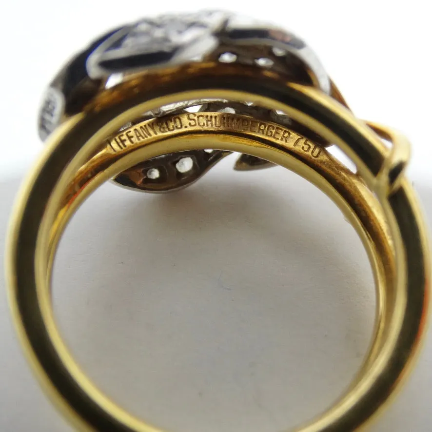 Tiffany & Co Schlumberger 18K Gold Diamond Ring