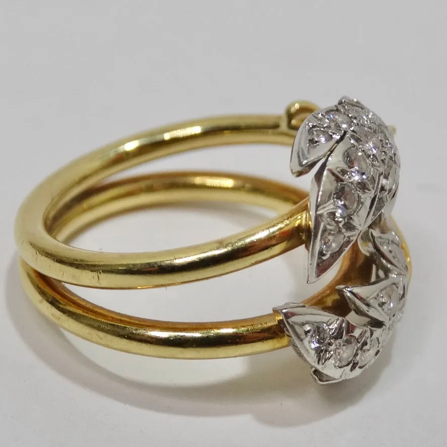 Tiffany & Co Schlumberger 18K Gold Diamond Ring