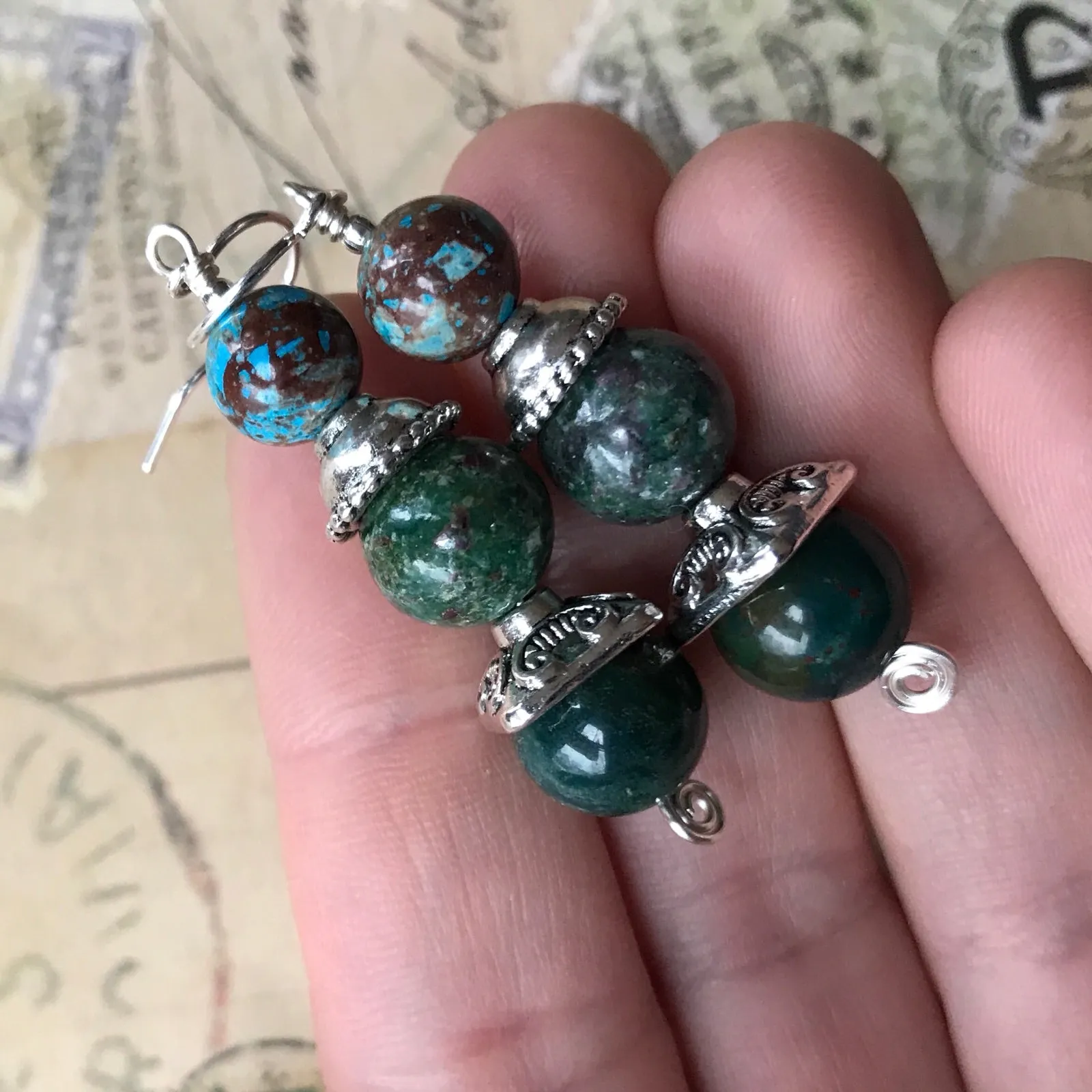 Tiny Evil Genius Earrings: opaque
