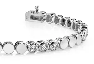 Triple Lab-Grown Diamond Bracelet with 0.96 ct.(finished) 2.25mm